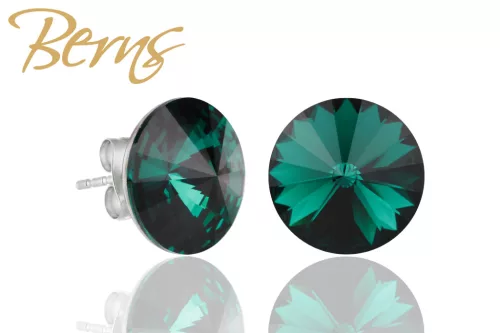 BERNS FÜLBEVALÓ GALAXY EMERALD 10MM SS