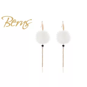 BERNS FÜLBEVALÓ MINK- PINPY WHITE RG