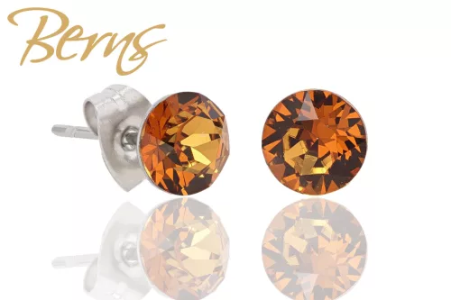 BERNS FÜLBEVALÓ XIRIUS LT.AMBER 6MM SS